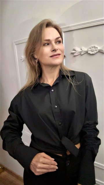 La Diva Mia KOSZULA MC DRAPOWANY RĘKAW ROZM 2 CZARNA