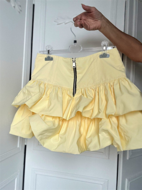 LAVESTINO SZORTNICA SPÓDNICZKA CYTRYNOWA Z FALBANKAMI PODSZYTE SZORTY
