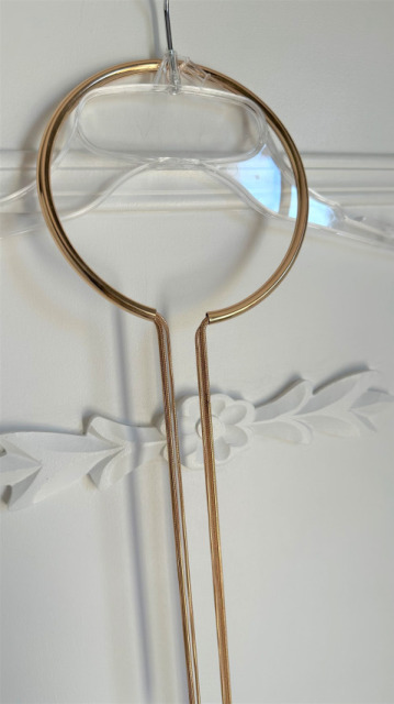 DŁUGI NASZYJNIK OBRĘCZ Z ŁAŃUSZKAMI