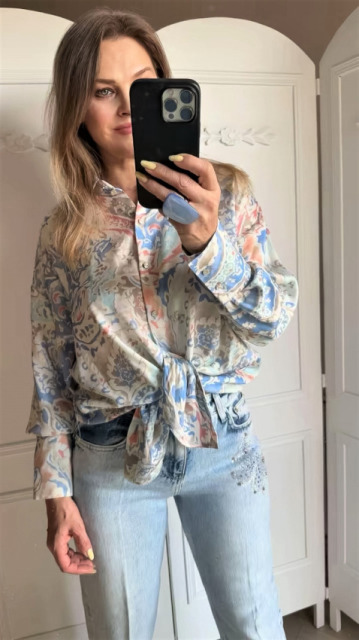 SIMPLICITY KOSZULA ROOMY OVERSIZE PASTEL PRINT