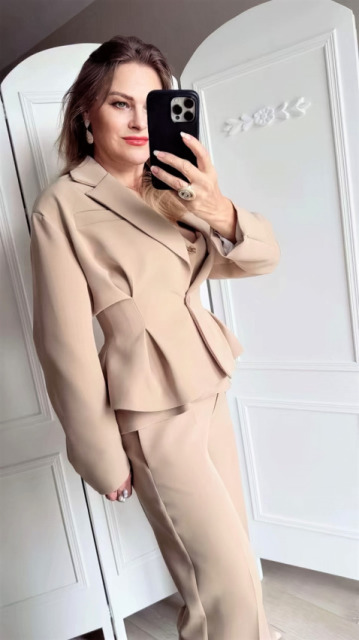 La Diva Mia ELEGANCKA MARYNARKA MOCCA