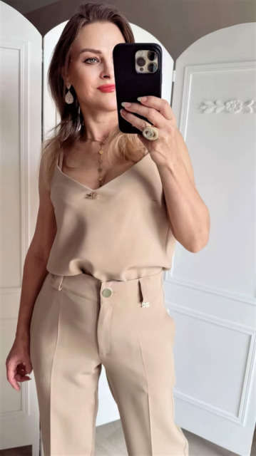 La Diva Mia ELEGANCKI TOP MOCCA